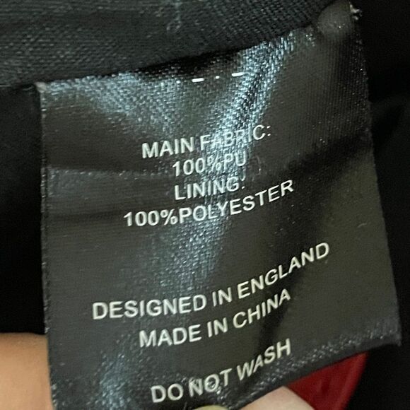 Banned Apparel Large Skull Tote Bag Purse Red With Black Details Goth - Picture 12 of 15